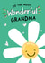 Wonderful Grandma Happy Daisy Birthday Card created by Macie Dot Doodles