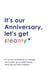 Funny Iron Pun Anniversary Card - 6 Years - It's Our Anniversary Let's Get Steamy created by Kerry Stewart