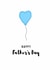 Blue balloon Father's Day Card created by SmallsDesigns