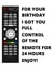 remote tv Birthday Card 22004 created by Sense of Self Designs