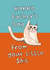 Rude Fathers Day Card - Dad - Cat Dad - From Your Little Shit created by Sweary Cats by Leaf Lane Studio