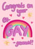 EnGAYgement card - Rainbow fun engagement card created by Rudey Wudeys