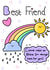 Best friend here for you card created by SugarPlumb Creations 