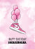 Pink Jordan 1 Sneakerhead Birthday Card created by Lauren Fernandes Designs