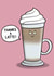 Funny cartoon coffee thank you card created by Carl Batterbee