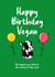 Vegan birthday card created by Chortle Cards