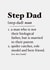 Funny And Cute Step Dad Father's Day Card created by The Girl Next Draw Cards