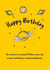 Your birthday is insignificant after 14 billion years created by Chortle Cards