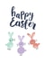 Cute bunnies Easter card created by Draenog Design