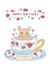 Mouse in a Teacup Birthday Card created by PatRayDesigns