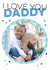 Cute Starry Personalised Father's Day Card / Birthday Card / Photo Card - I Love You Daddy created by Jon Hall Design