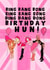Fun Rupaul Drag Race Birthday Card - Bing Bang Bong - Sing Sang Song - Ding Dang Dong created by Oh Luna Design