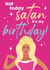 Paul Ru Drag Race Not Today Satan Birthday Card created by Tiger Feet Creations