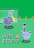 Pigeon football happy birthday card created by Pigeon Pals
