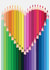 Colourful Crayon Heart Card created by Laura Niles Design