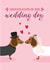 Wedding day sausage dog cute card created by Blush & Blossom
