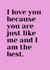 I love you,  because you are just like me created by Ellie Brown