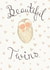 Beautiful Twins New babies Card created by Love Lucy Illustration