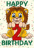 Lion 2nd birthday card created by Love Gifts