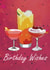Summer cocktails birthday card created by Megan Bowden