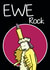 Ewe rock queen music fan card created by Cris Stewart