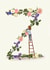 Floral Initial Z card created by A-Z Initials by Love Lucy Illustration