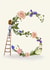 Initial Card letter S created by A-Z Initials by Love Lucy Illustration