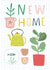Modern New Home Card - House Plants - New Home created by Sally Payne Design