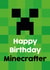 Children's Minecraft Birthday Card created by Tiger Feet Creations
