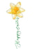 Daffodil happy Easter card created by The Amyverse
