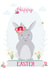 Cute Happy Easter Bunny Card created by Melmade Stationery
