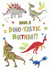 Children’s Dinosaur Happy Birthday Card created by Life's Little Doodles