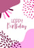 Pink Abstract Birthday Card created by Rachey Jay Crafts