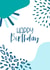 Blue Abstract Birthday Card created by Rachey Jay Crafts