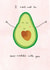 Avo-Cuddle miss you card created by Sweetlove Press