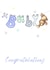 New baby boy congratulations card created by Kate Garrett