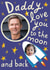 Cute Personalised Rocket Father's Day Card - For Daddy - Love You To The Moon And Back created by @AimeeStevens.Design