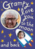 Cute Personalised Rocket Father's Day Card / Photo Card - For Grandad - Frampy Love You To The Moon And Back created by @AimeeStevens.Design