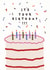Birthday confetti cake card created by Louisa Taylor