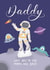Space love you to the moon and back Daddy birthday Father’s Day card created by Nicki O'Donoghue Studio