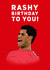Marcus Rashford Birthday Card created by Elgo Designs