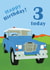 Age 3  Land Rover Birthday Card created by lovetractors