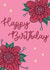Happy birthday flowery card created by Honor Schaffer