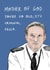 Line of Duty birthday card created by Rosie Johnson Illustrates