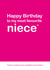Most Favourite Niece Birthday Card created by Lisa Jestico