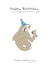 Birthday Card - Sloth created by Max Hornewood
