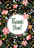 thank you card with flower created by Little Cham Cham