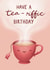 Tea-riffic Birthday Card created by Sophie Kent Illustration
