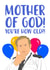 Funny Birthday Card - Line of Duty - Ted Hastings - Mother Of God You're How Old?! created by The Cake Thief