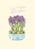 Happy Easter purple hyacinths card created by Anna Kuvarzina